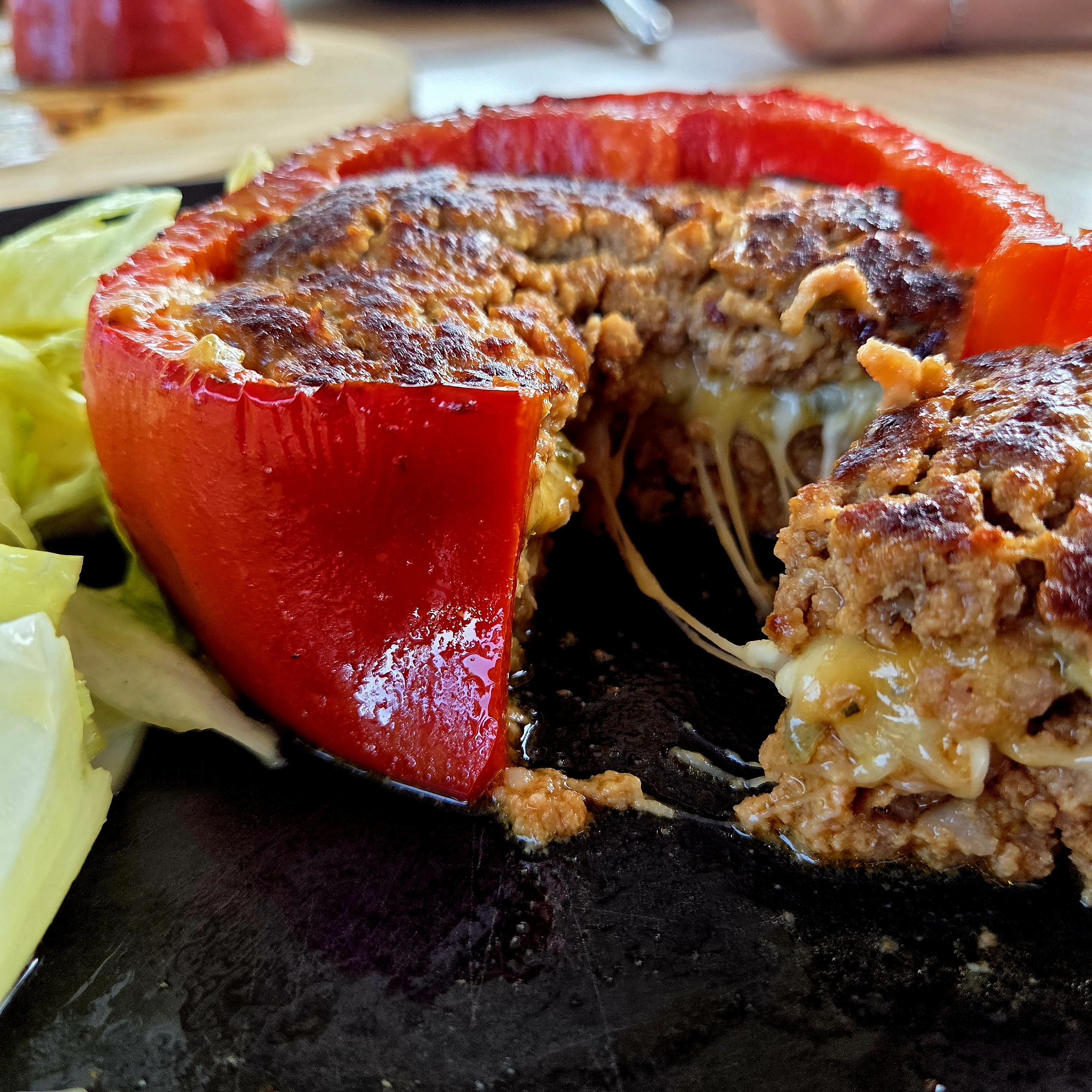 Peperoni Cheese Burger