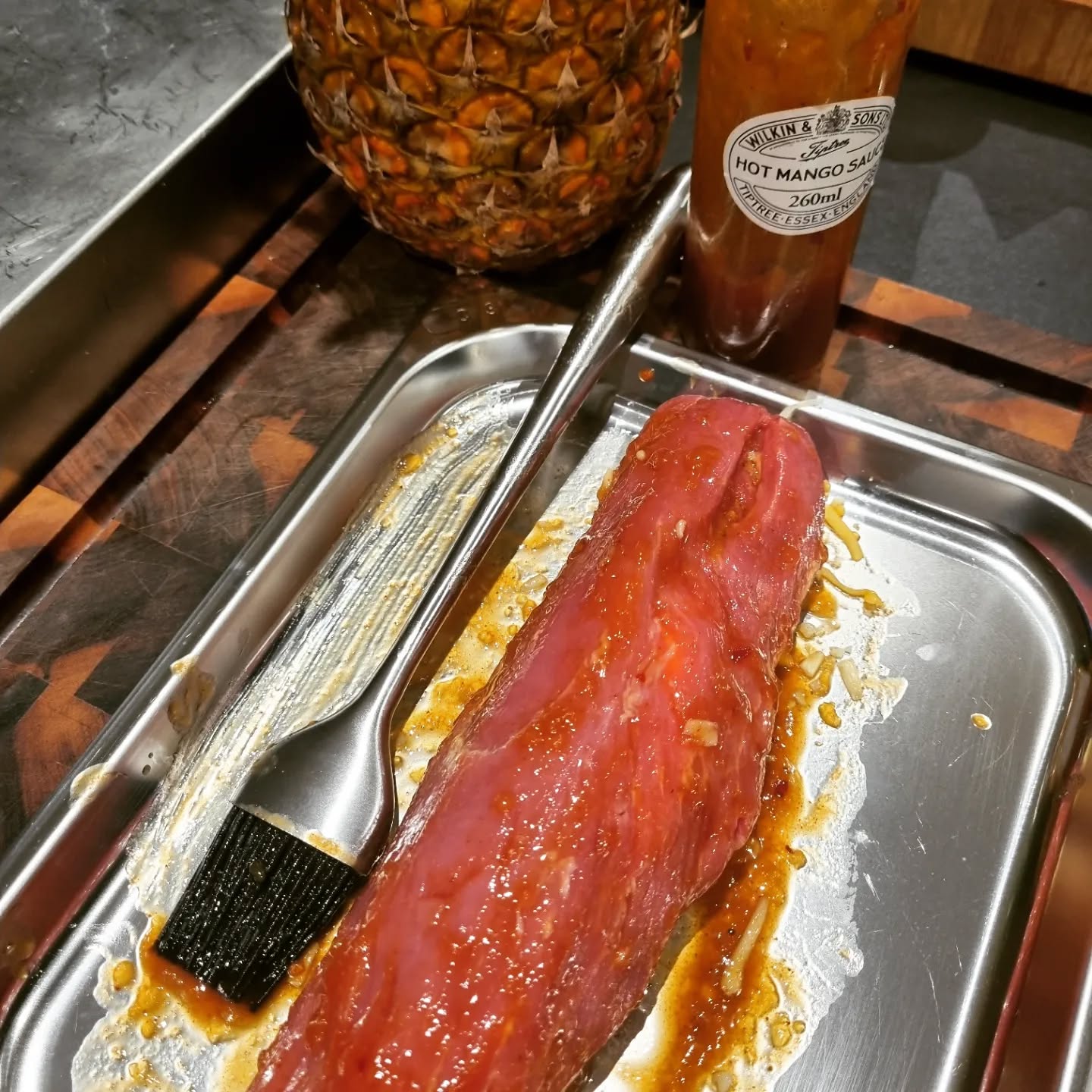 Tropical Bacon Cheese Tenderloin