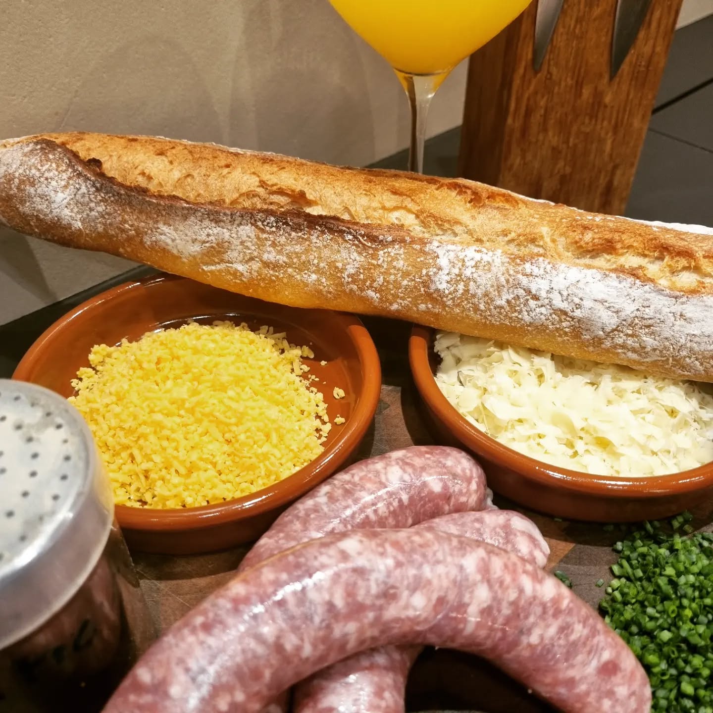 Meat Cheese Baguette