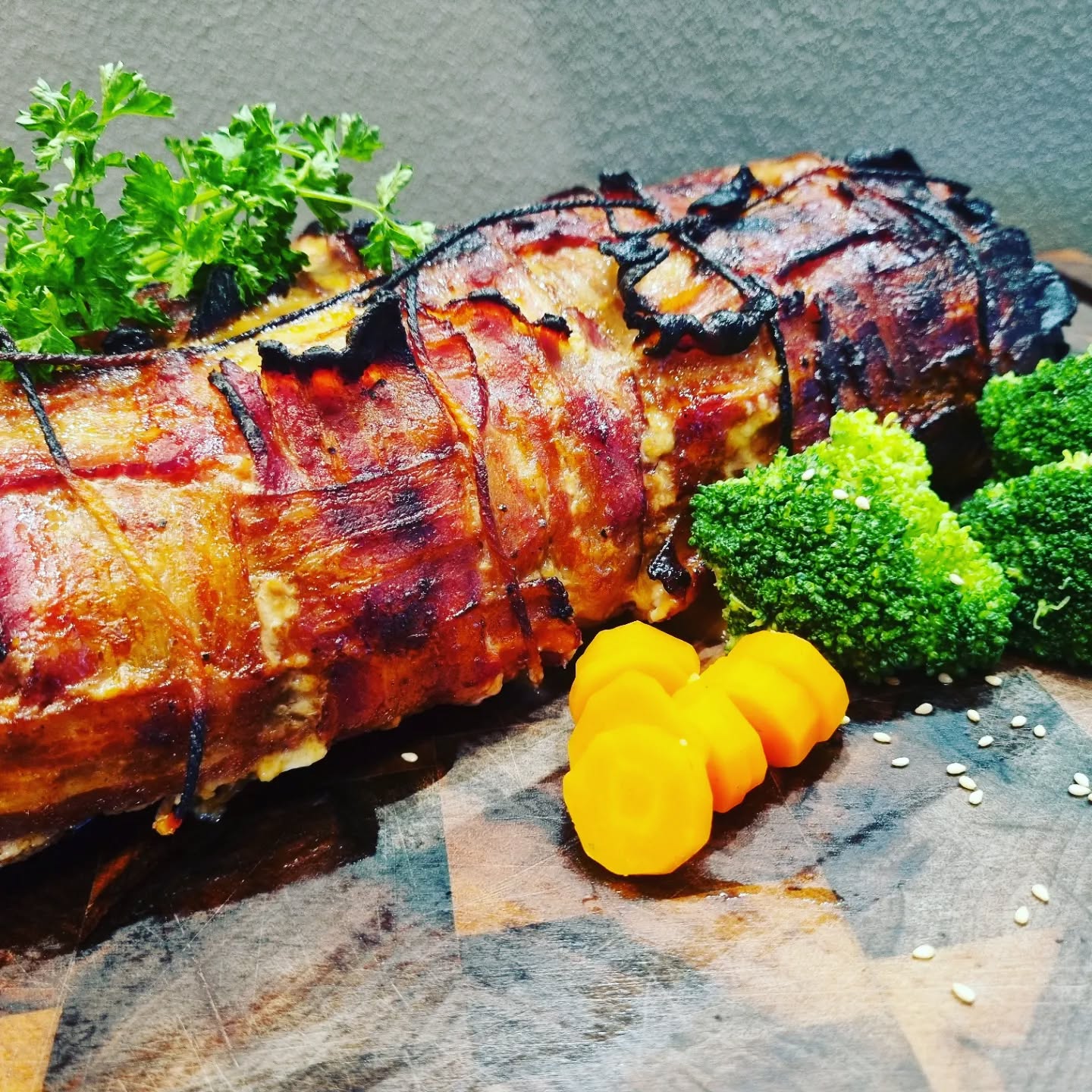 Big Meat Bacon Pasta Bomb