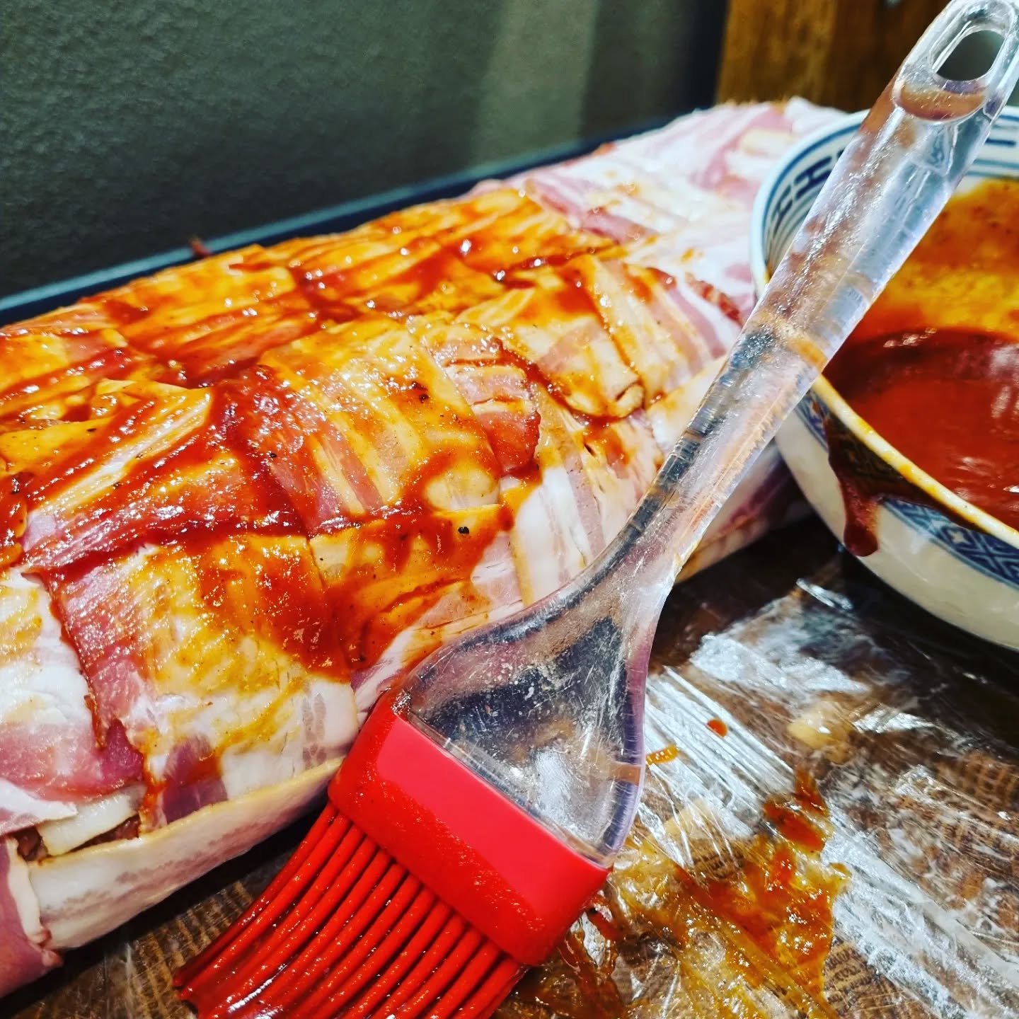 Big Meat Bacon Pasta Bomb