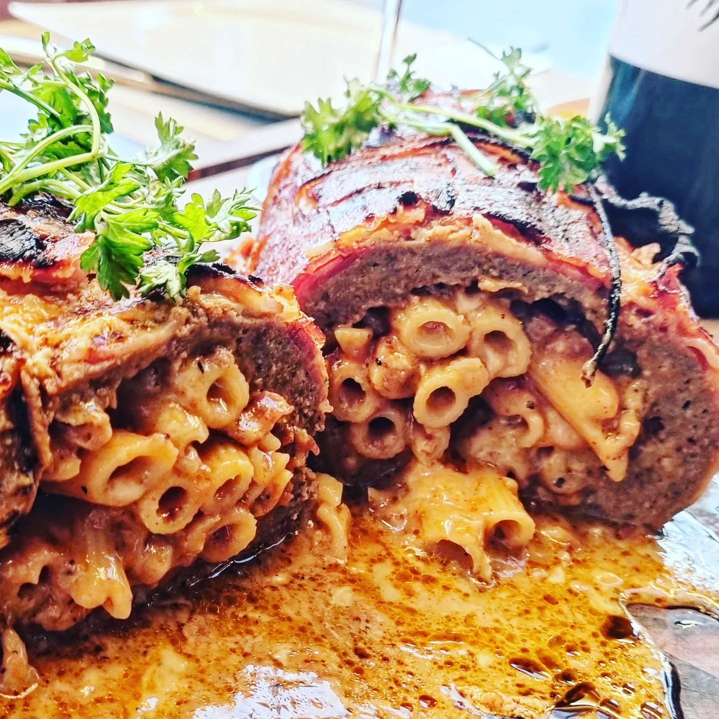 Big Meat Bacon Pasta Bomb