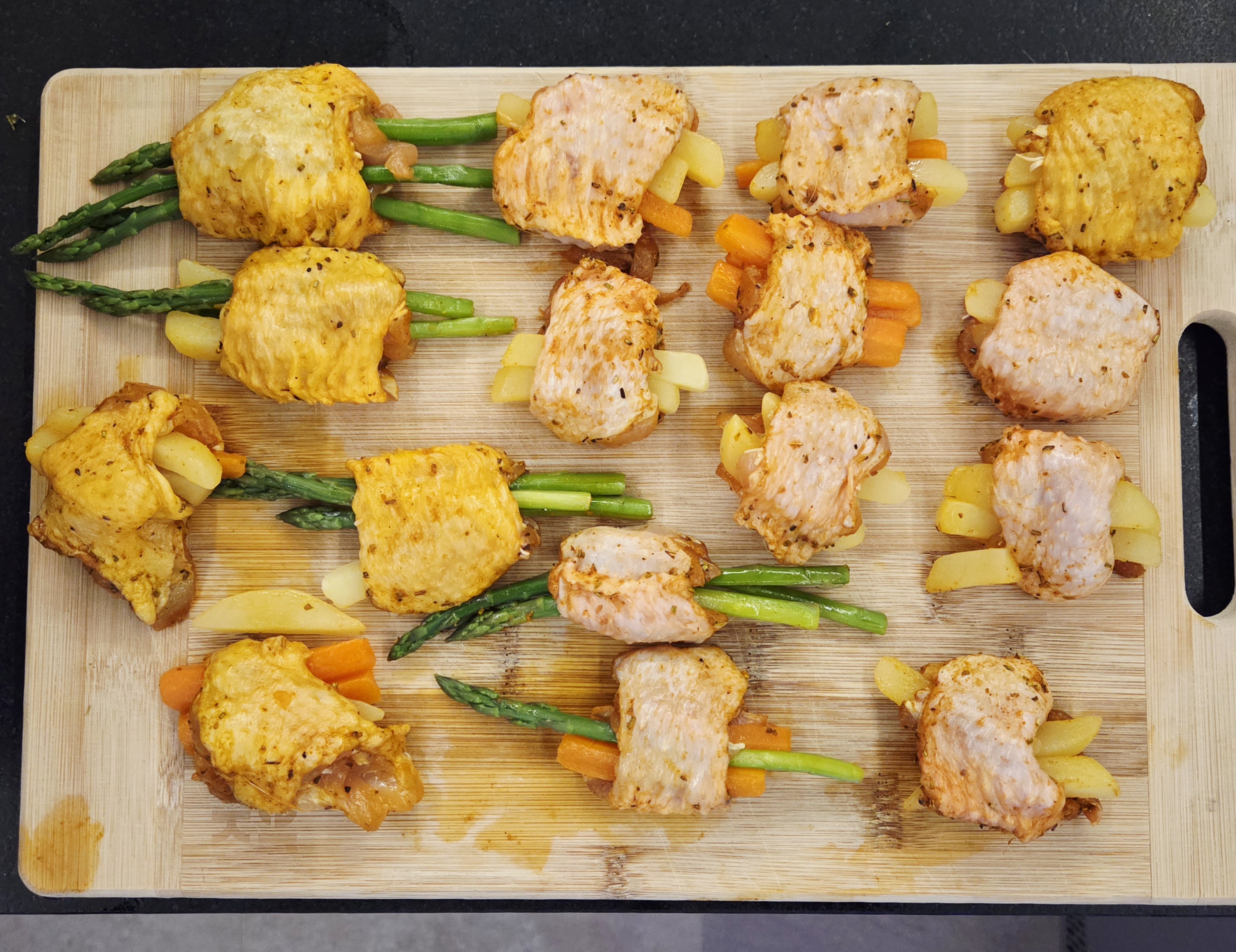 Teriyaki-Stuffed Chicken Wings