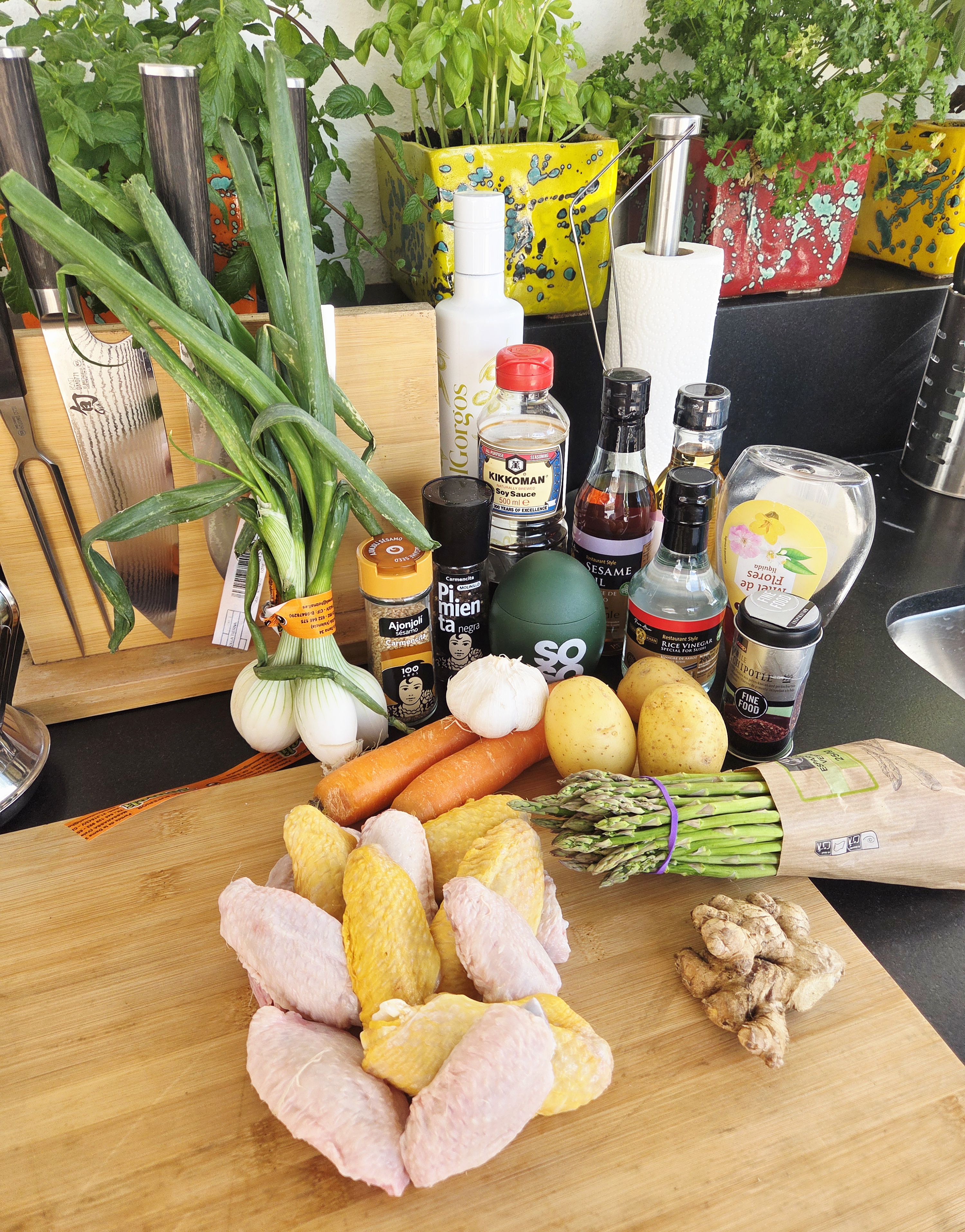 Teriyaki-Stuffed Chicken Wings